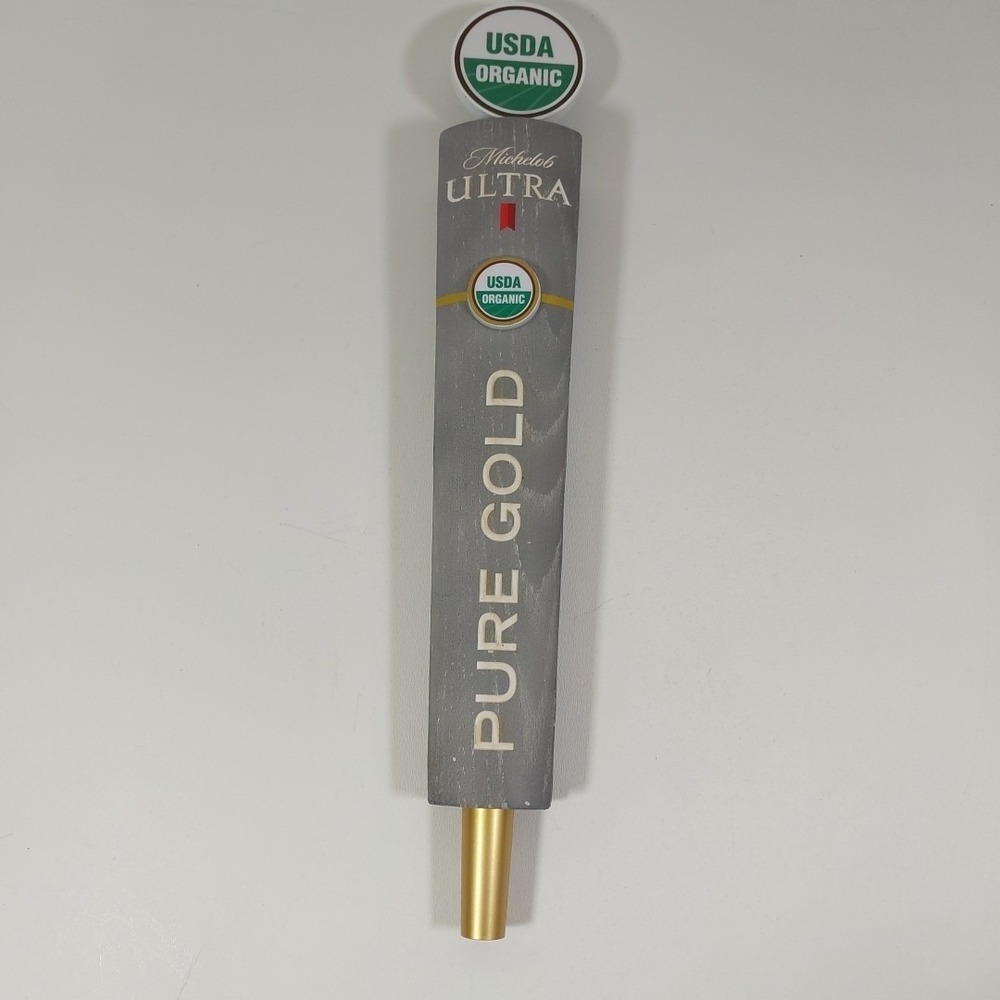 Michelob Ultra Pure Gold USDA Organic 15" Beer Tap Handle